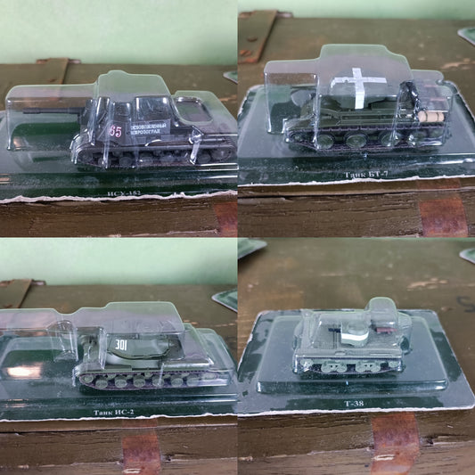 Die Cast WW2 Soviet Tank Models