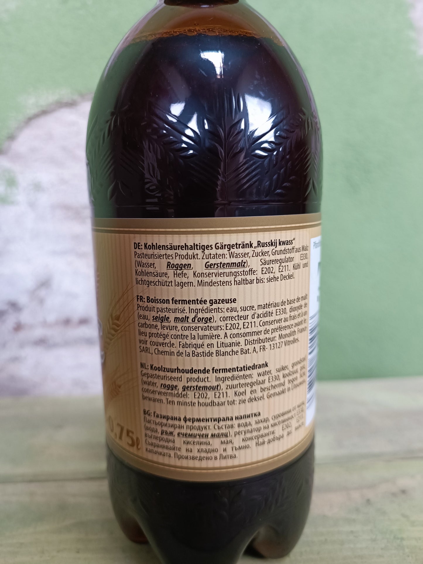 0,75L Russkij Kvass - Russian Kvas ( EU ONLY!)