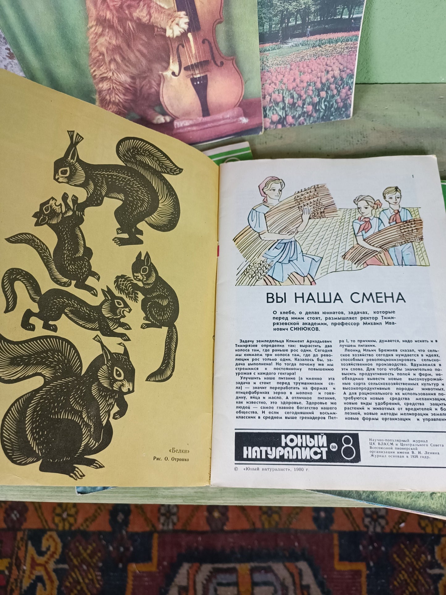 1980 Soviet Magazines: Young Naturalist