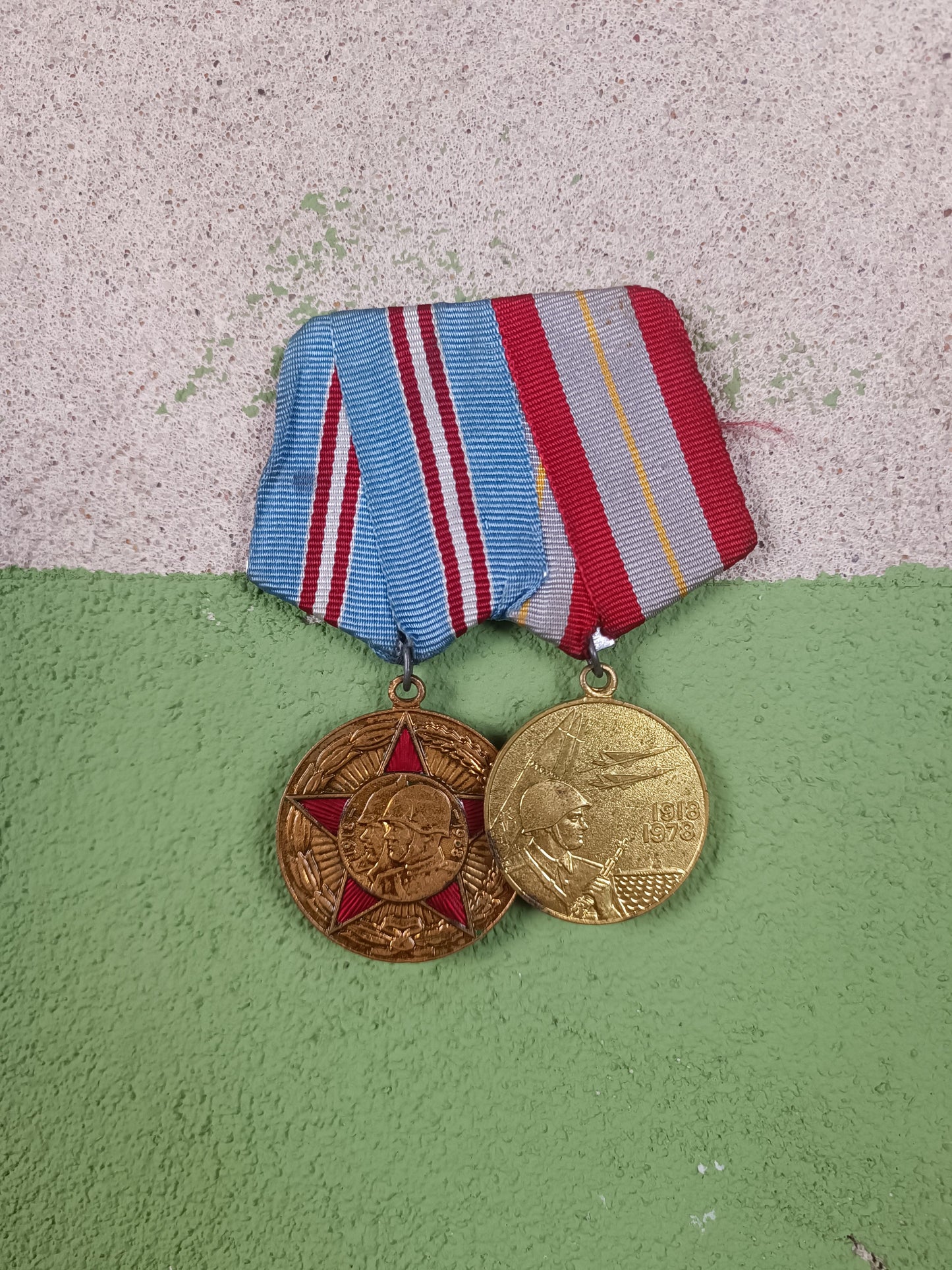 Double Medal Hanger (50 & 60 Years Armed Forces USSR)