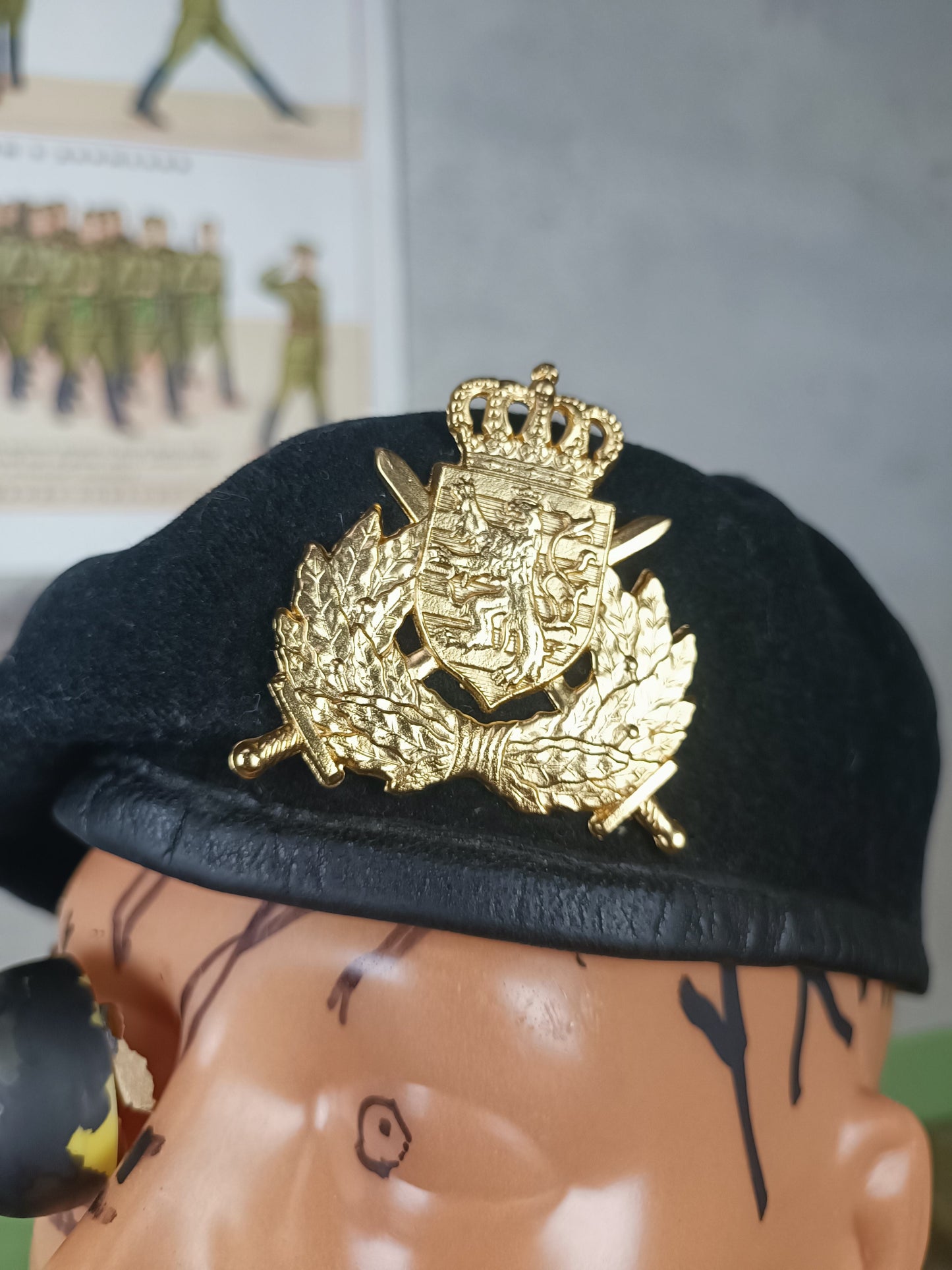 Issued Beret Luxembourg Army 56-57