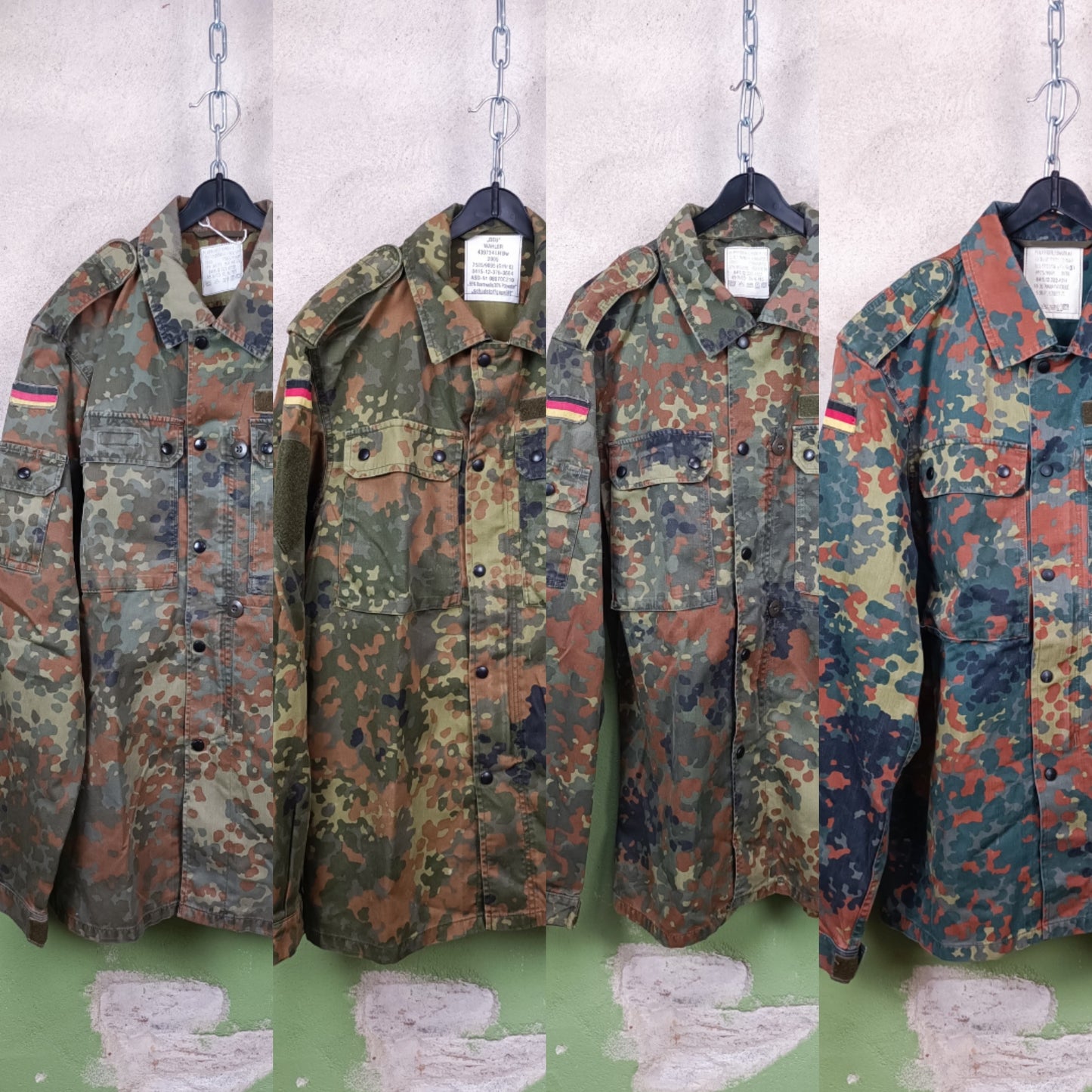 Mixed German Bundeswehr Flecktarn Field Jackets