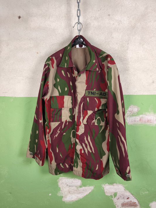 Indonesian KOPASSUS (SF) "Flowing Blood" Camouflage Combat Shirt L