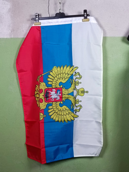 Assortment of Flags: Russian Federation & Kazachstan.