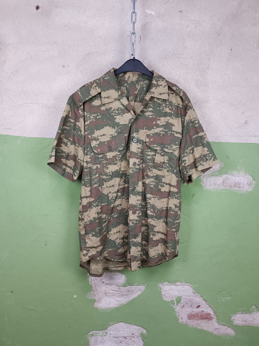 Issued 2006 Turkish Digital Camouflage Short Sleeve Shirt L