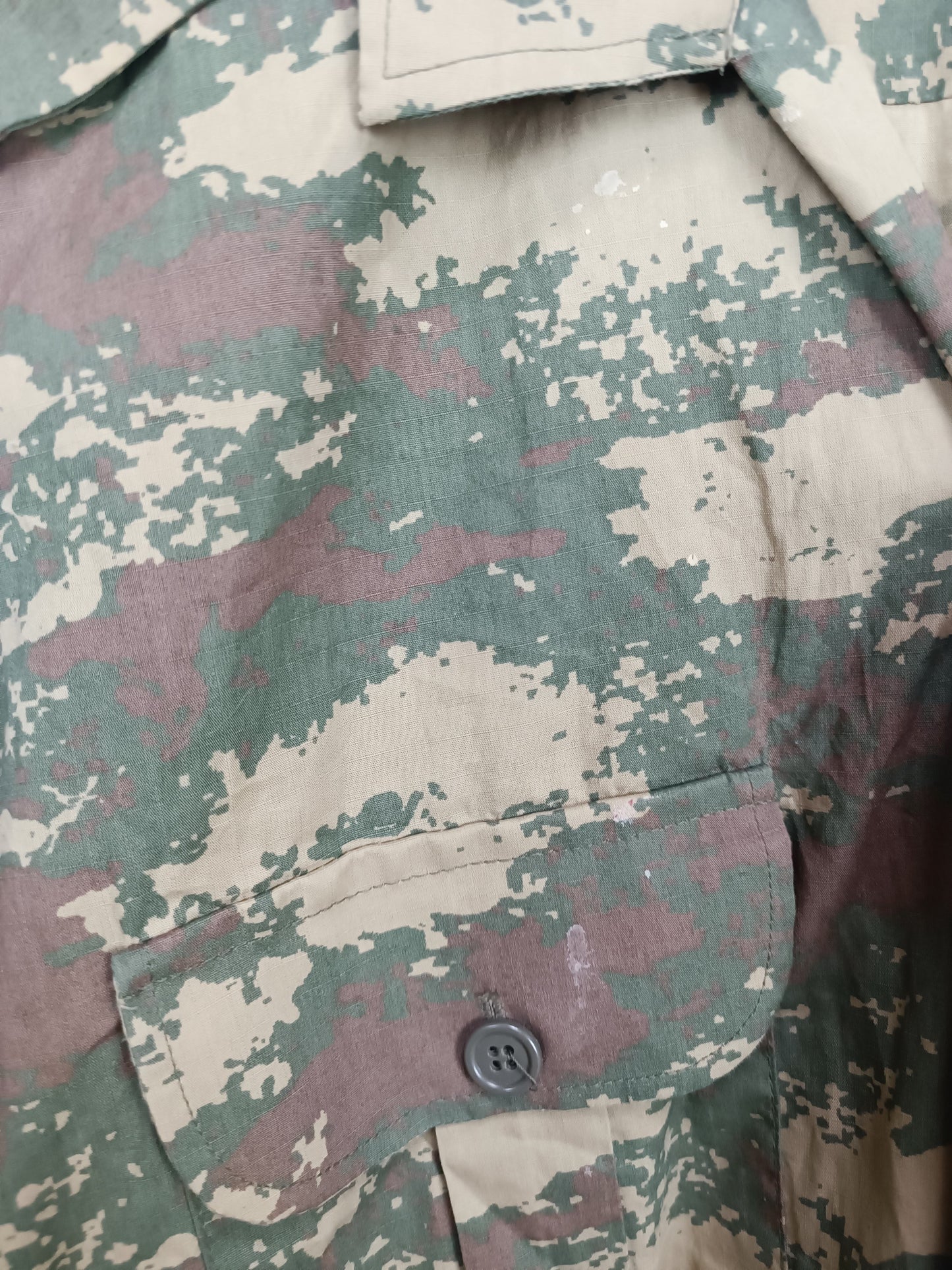 Issued 2006 Turkish Digital Camouflage Short Sleeve Shirt L