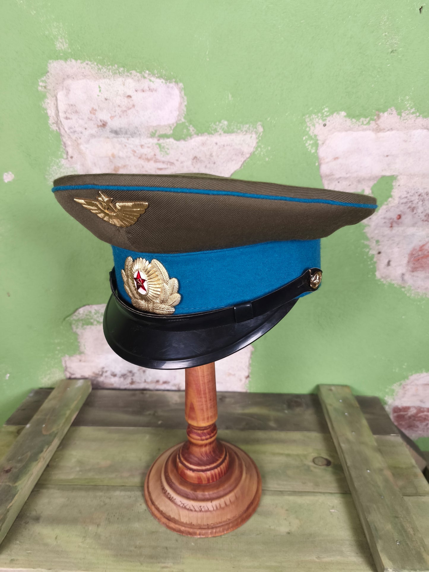 1970 Soviet Airforce Officer Visor Hat -56