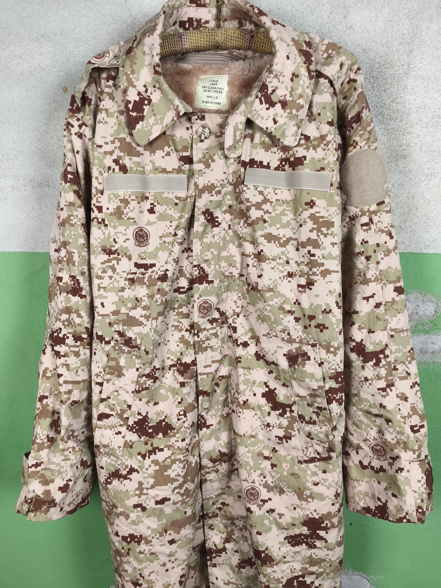 Saudi Arabia Digital (SANG) National Guards Long Parka + Faux Fur Liner