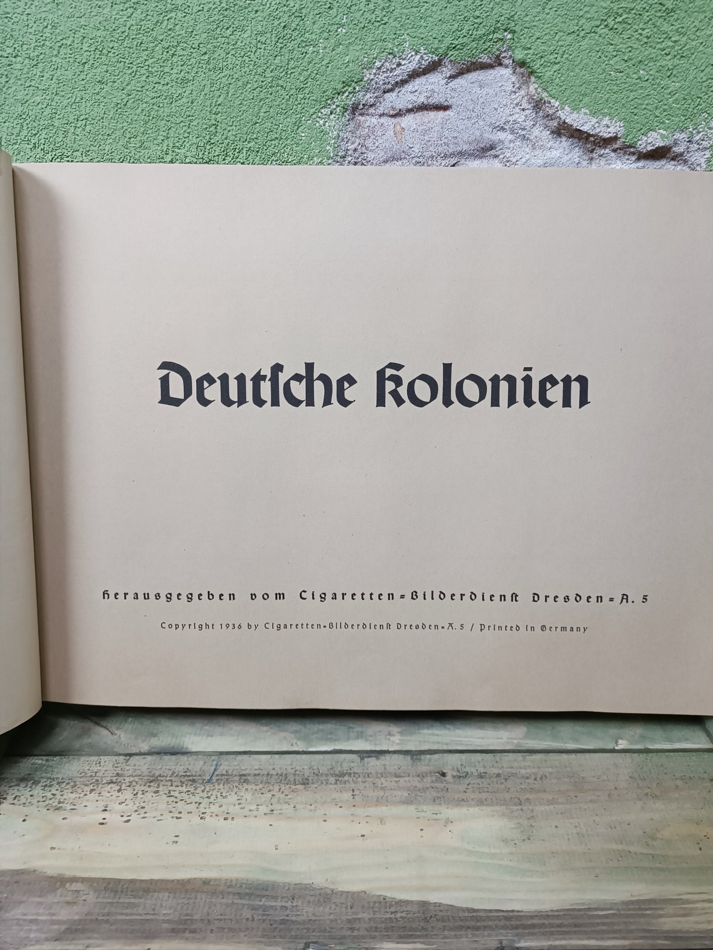 1936 Book "Deutsche Kolonien'' / German Colonies