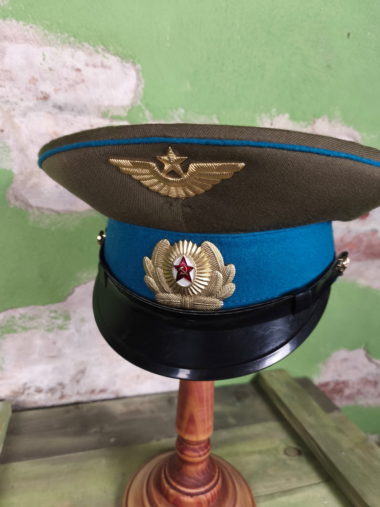 1970 Soviet Airforce Officer Visor Hat -56